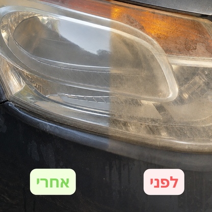 DeYellowist™- החומר שמסיר עכירות ומחזיר שקיפות לפנסי הרכב